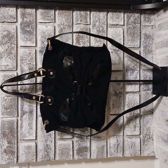 RED Valentino Garavani Handbags - RED Valentino Garavani Suede & Leather Shoulder Bag w/ Bow Accent – Excellent